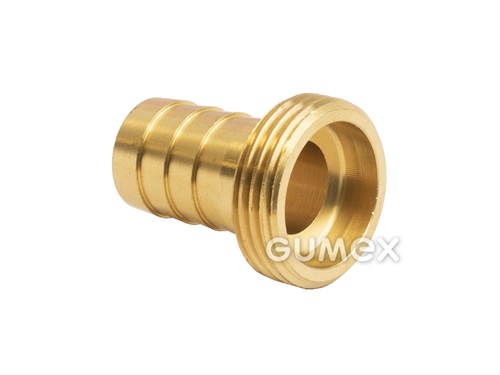 Schlauchtülle ohne Sechskant, 13mm, Außengewinde G 3/4", 10bar, -10°C/+90°C, Messing, 